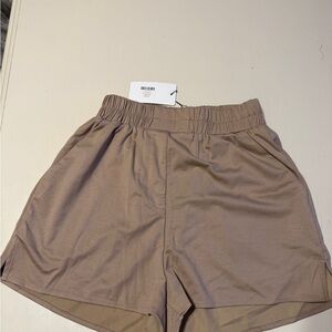 Line & Dot Women's Athletic Tan Shorts